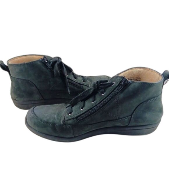 Vionic Women's Shawna Black Nutbuck Ankle Boot Orthopedic Zip Ankle 9 Wide...... - Picture 1 of 14